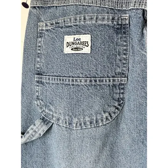 Vintage Lee Dungarees Carpenter Jeans Size 28 Relaxed Fit Y2K 29х31 USA 90s - Picture 3 of 13